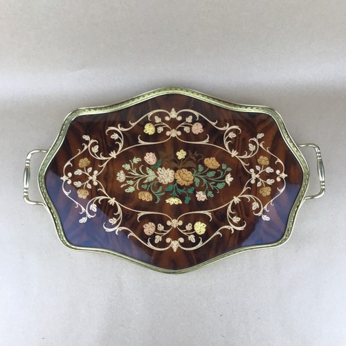 Vintage italian marquetry - marquetry, wood