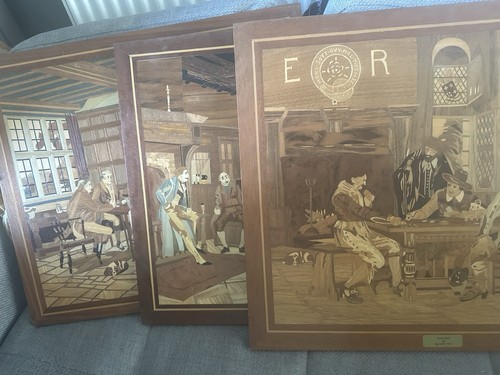 Three stunning marquetry - stunning,