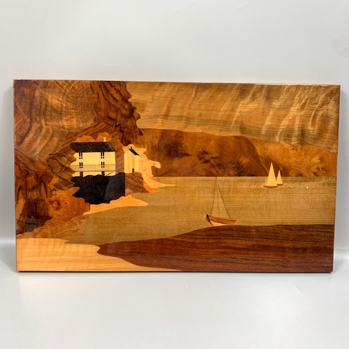 Vintage marquetry picture - vintage,
