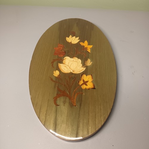 Marquetry inlaid floral wood - inlaid,