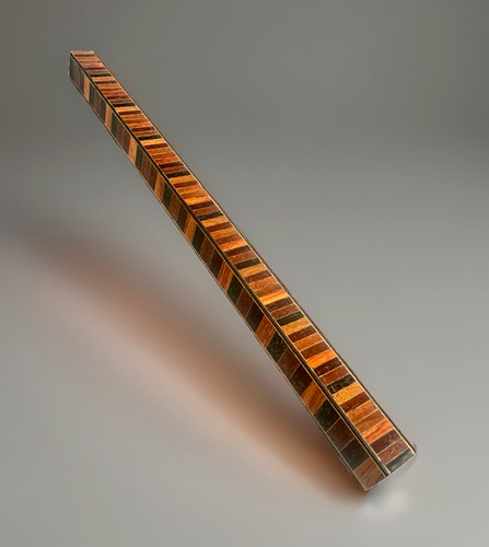 C1850 rare treen measuring - rare,