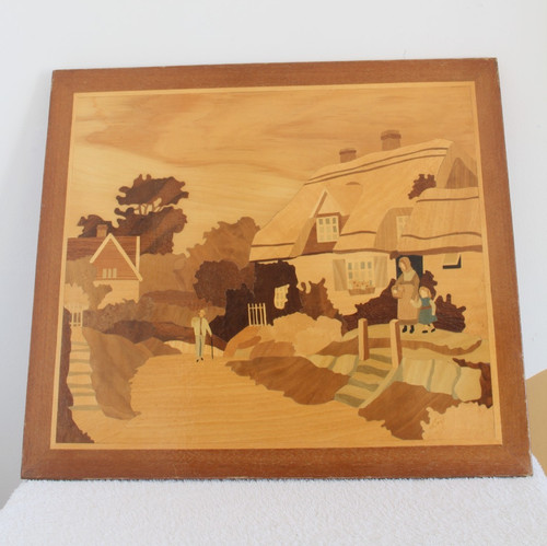Marquetry picture english - marquetry,
