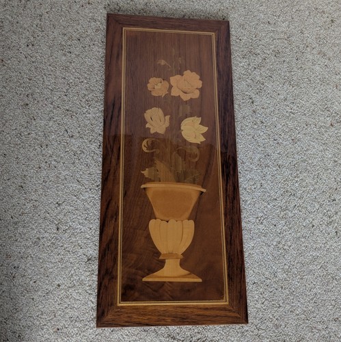 Vintage marquetry wall panel - marquetry,