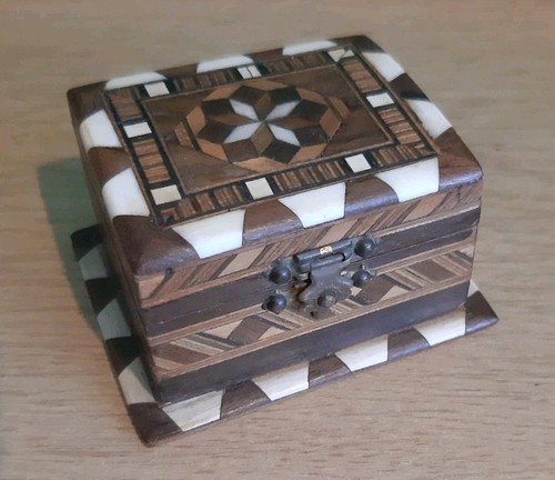 Vintage mini small marquetry - vintage,