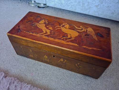 Victorian wooden treen hinged - victorian,