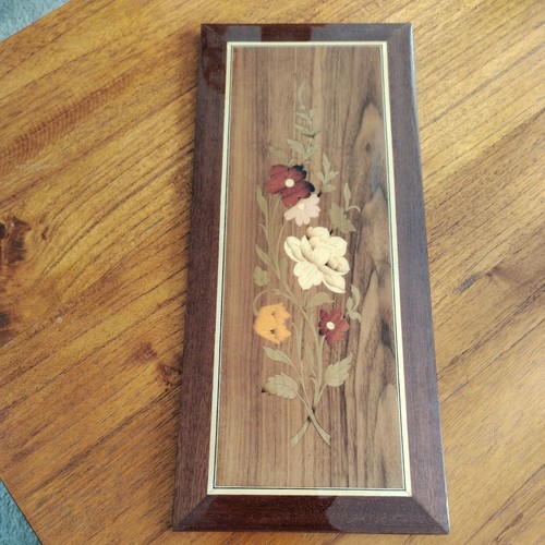Inlaid wood marquetry wall - inlaid,