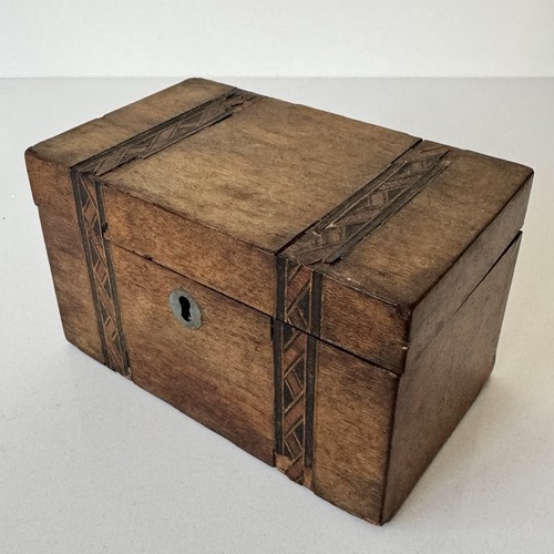 Antique wooden box geometric - antique,