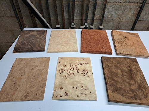 Natural wood burr - natural,