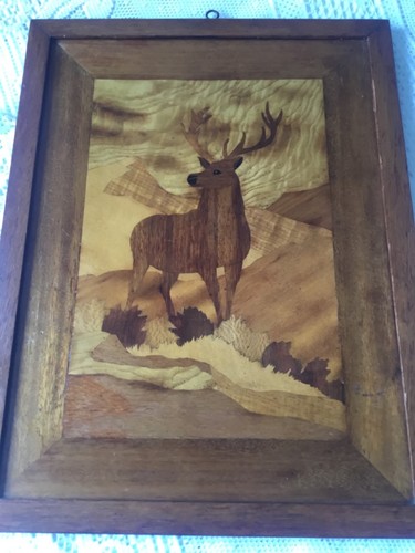 Wooden inlaid marquetry - wooden,