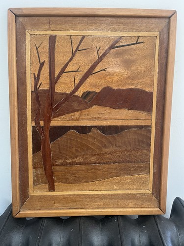 Vintage 40s 50s wood veneer - 40s,