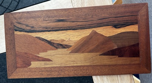 Handmade marquetry panel - panel, of