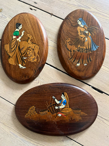Set vintage wooden - set,
